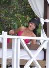 Rihanna - Hot in Pink Bikini in Barbados